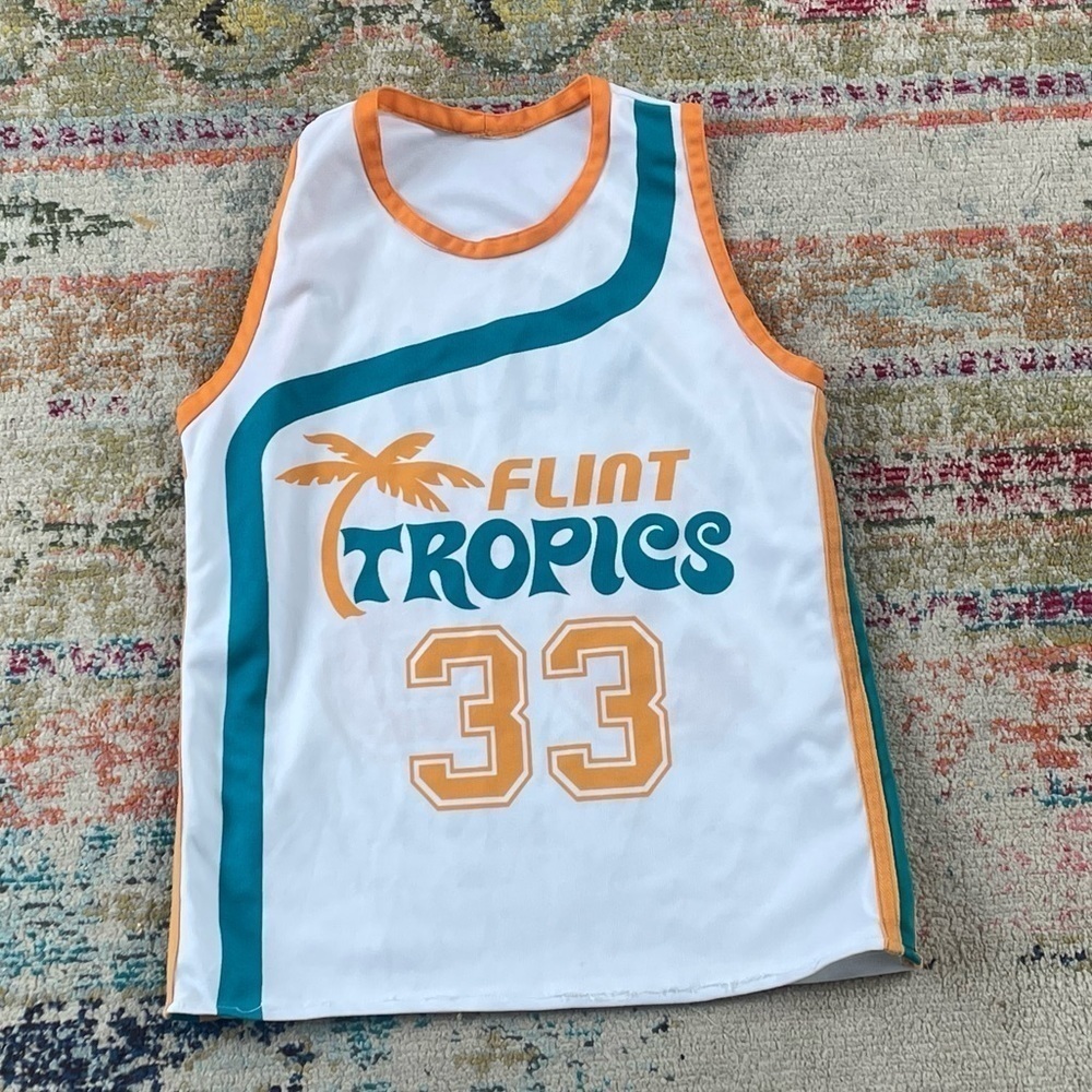 Jackie Moon Flint Tropics Basketball Sports Movie Jersey Shirt